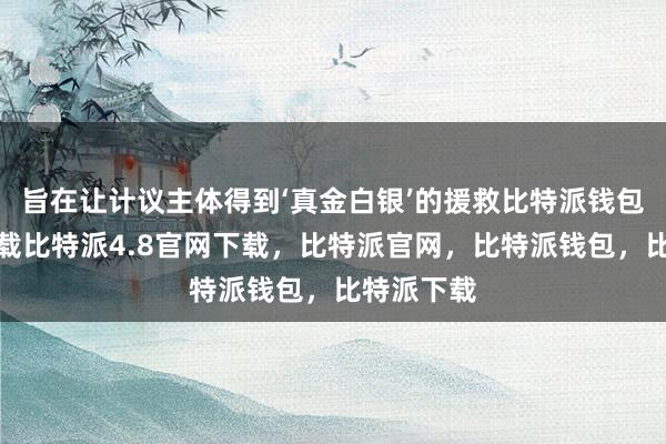 旨在让计议主体得到‘真金白银’的援救比特派钱包安卓版下载比特派4.8官网下载，比特派官网，比特派钱包，比特派下载