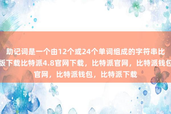 助记词是一个由12个或24个单词组成的字符串比特派钱包安卓版下载比特派4.8官网下载，比特派官网，比特派钱包，比特派下载