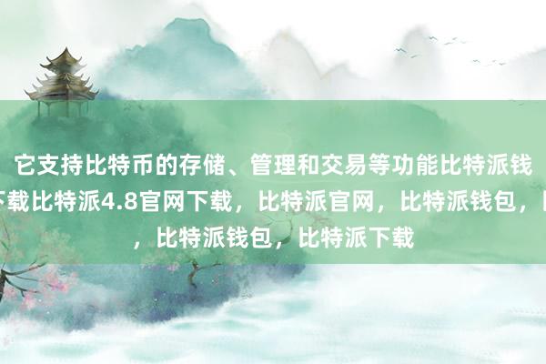 它支持比特币的存储、管理和交易等功能比特派钱包安卓版下载比特派4.8官网下载，比特派官网，比特派钱包，比特派下载