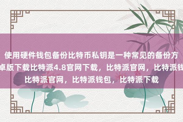 使用硬件钱包备份比特币私钥是一种常见的备份方式比特派钱包安卓版下载比特派4.8官网下载，比特派官网，比特派钱包，比特派下载