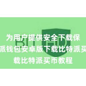 为用户提供安全下载保障比特派钱包安卓版下载比特派买币教程