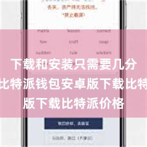 下载和安装只需要几分钟时间比特派钱包安卓版下载比特派价格