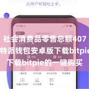 社会消费品零售总额40732亿元比特派钱包安卓版下载bitpie的一键购买