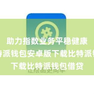 助力指数业务平稳健康发展比特派钱包安卓版下载比特派钱包借贷