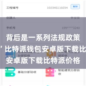 背后是一系列法规政策的“护航”比特派钱包安卓版下载比特派价格