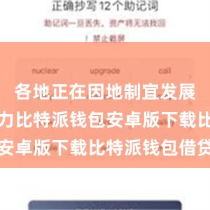 各地正在因地制宜发展新质生产力比特派钱包安卓版下载比特派钱包借贷