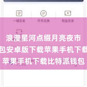 浪漫星河点缀月亮夜市比特派钱包安卓版下载苹果手机下载比特派钱包